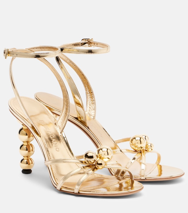 Karina metallic leather sandals