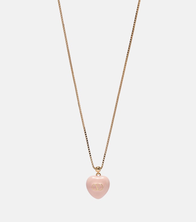 Cœur Royal enamel pendant necklace