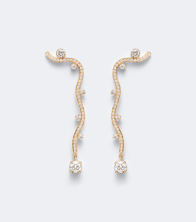 Grand Ocean Etoile 18kt gold earrings with diamonds