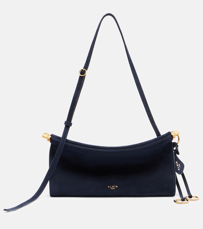 Le Click Small suede shoulder bag