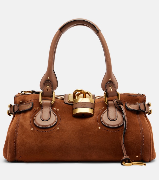 Paddington suede shoulder bag