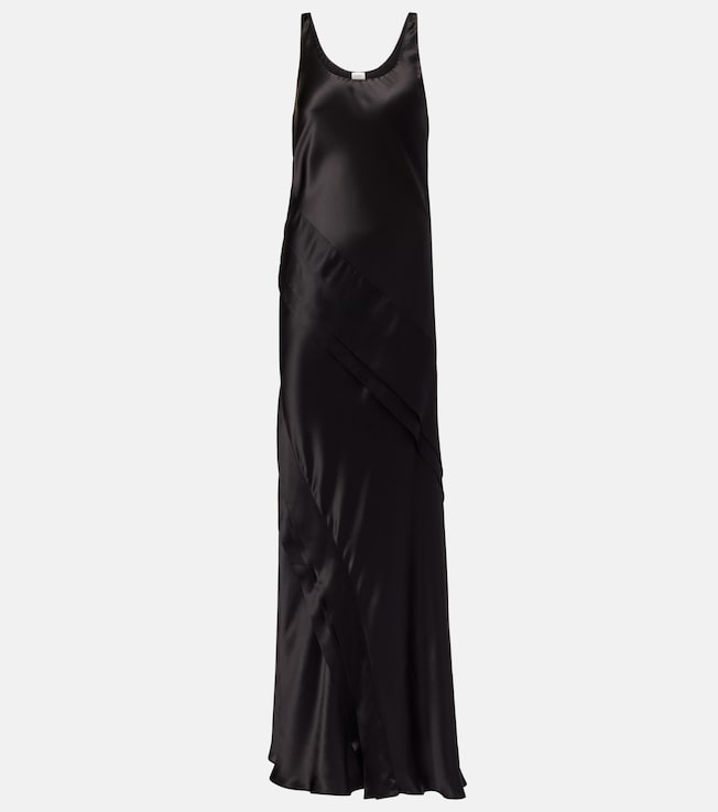 Silk satin slip dress