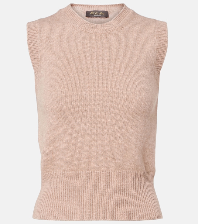 Cashmere and silk sweater vest