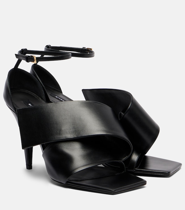 Sliced Square 95 leather sandals
