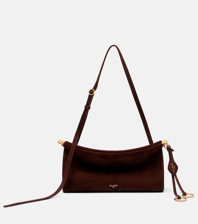 Le Click suede shoulder bag