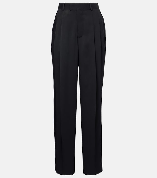 High-rise tapered pants