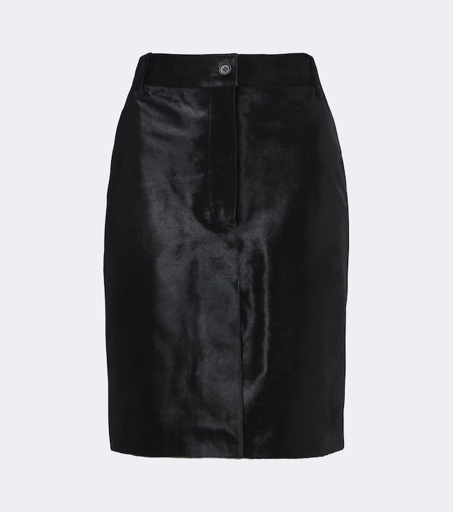 Debi calf hair miniskirt