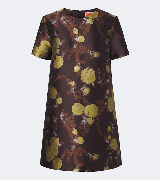 Devon floral jacquard minidress
