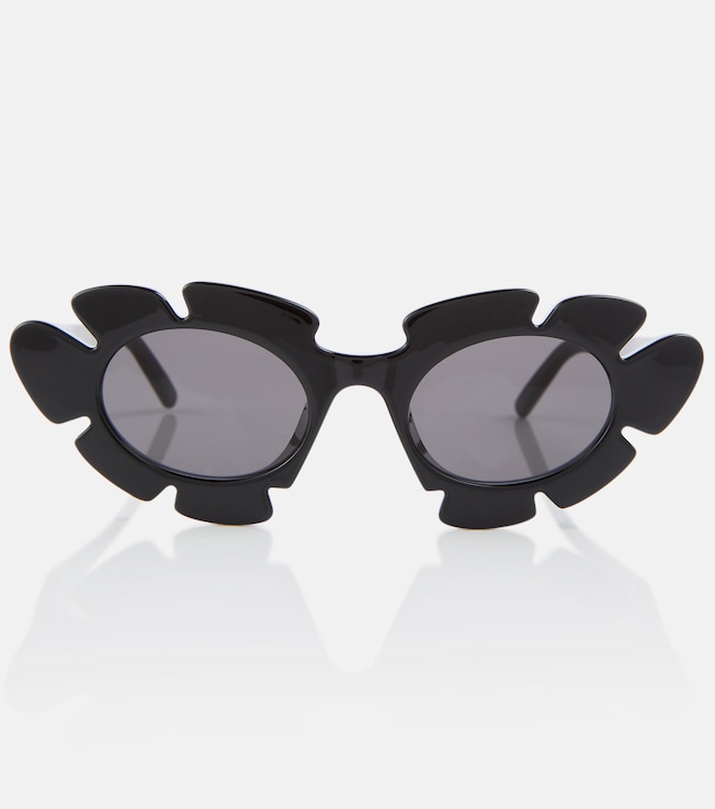 Flower cat-eye sunglasses