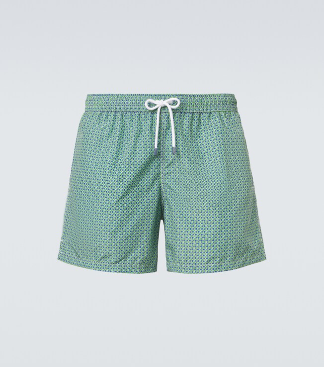 Madeira printed swim trunks | Fedeli