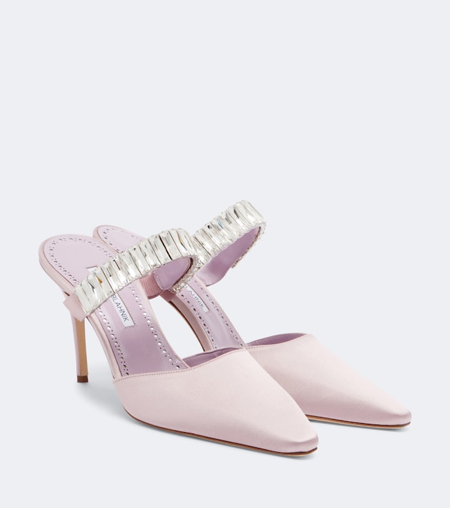 Zumbon embellished satin mules
