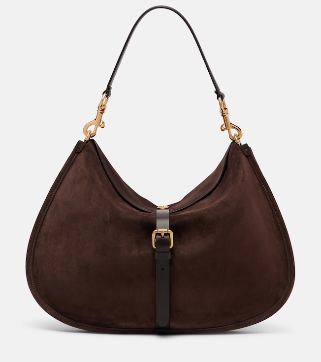 Pony Small suede tote bag