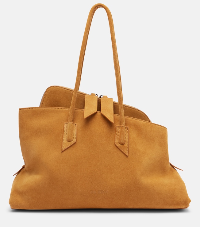 La Passeggiata Medium suede tote bag