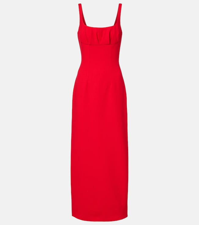 Jianna wool crêpe maxi dress