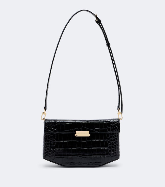 Clip Small leather shoulder bag