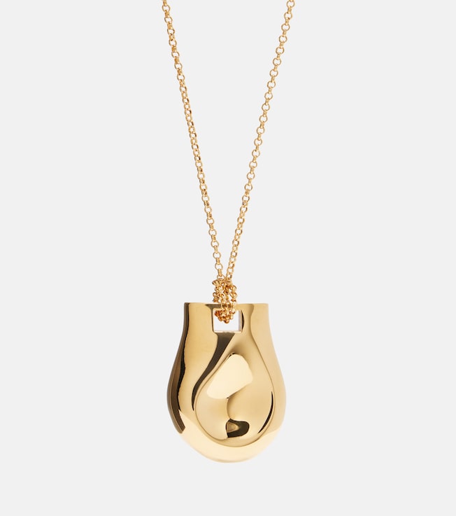 Keefe gold-plated pendant necklace