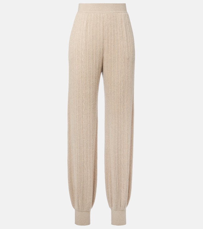 Plane Tree ribbed-knit cashmere sweatpants
