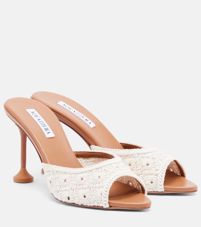Loom macramé mules