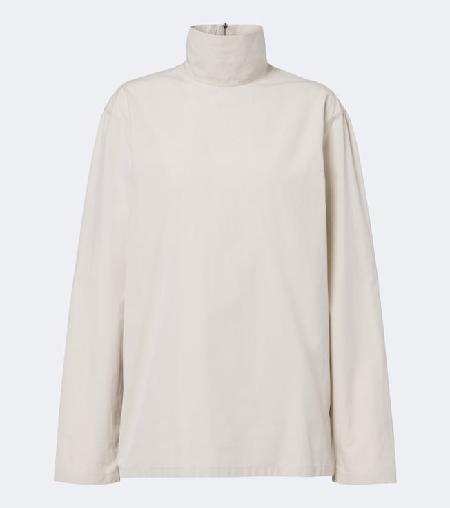 Cotton turtleneck top