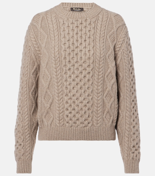 Eyre Aran cashmere sweater