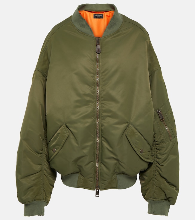 Off Shoulder technical bomber jacket