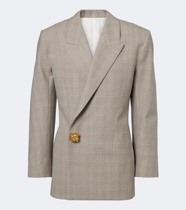 Nodo Quadro checked wool blazer