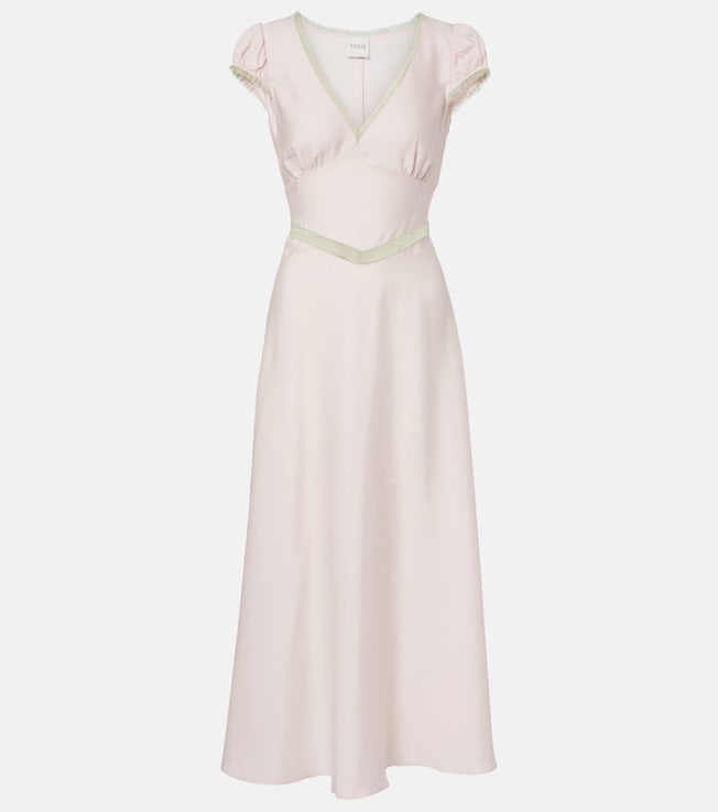 Posse Perla lace-trimmed midi dress
