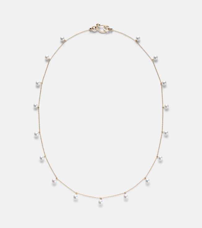 Lou Lou 14kt gold necklace with freshwater pearls