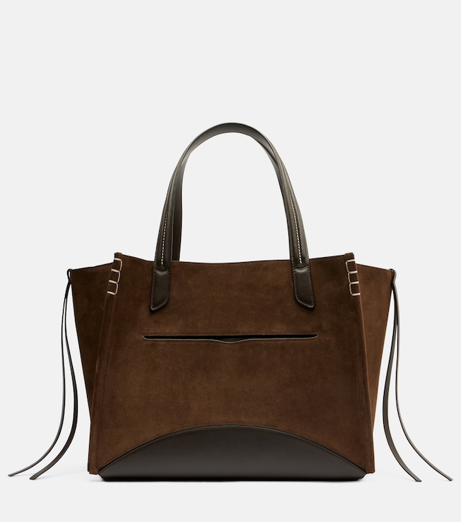 Loafer Cabas Large suede tote bag