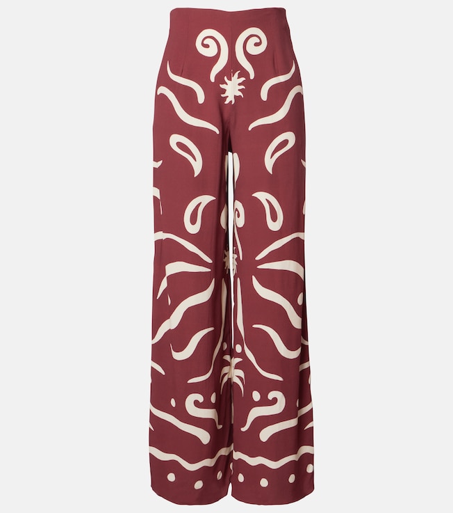 Toya printed wide-leg pants