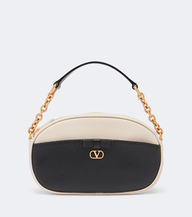 VLogo Mini leather top-handle bag