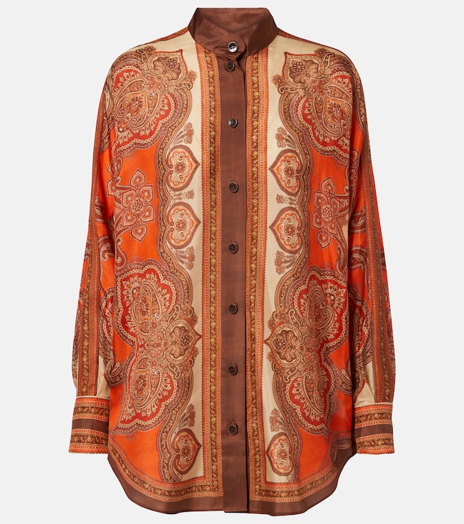 Mahon paisley silk shirt
