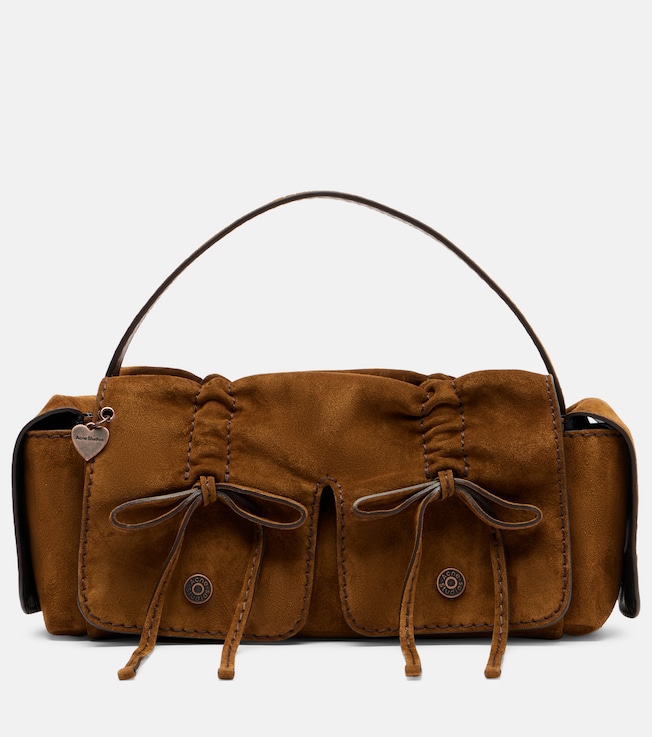 Suede shoulder bag