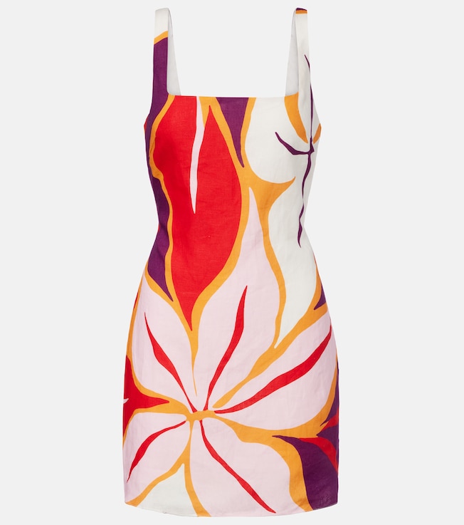 Siela floral linen minidress