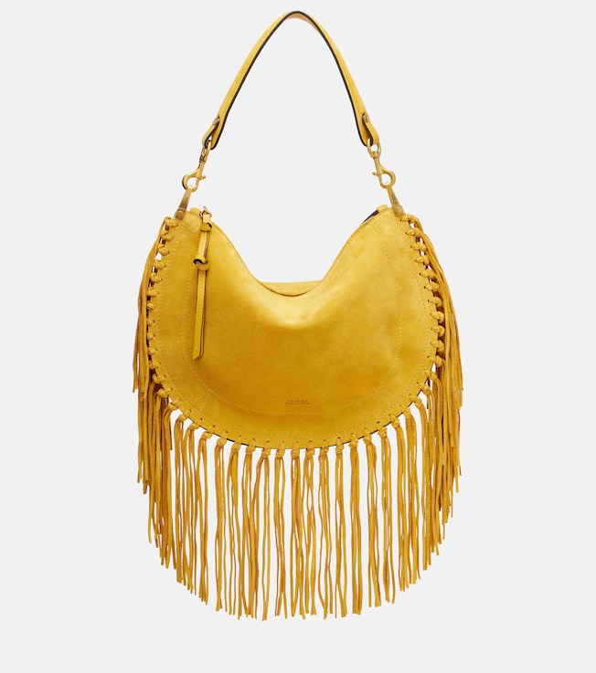 Oskan fringed suede shoulder bag