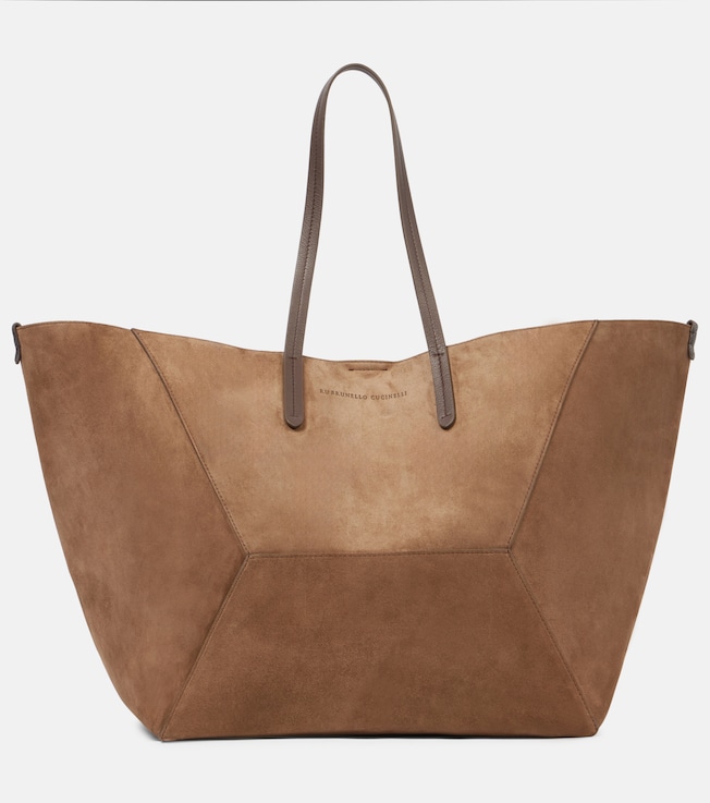 BC Duo Large suede tote bag