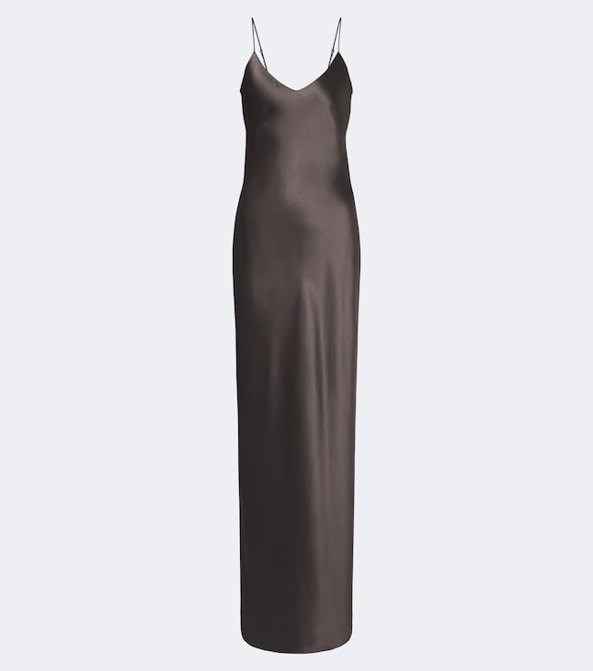 Cami silk satin slip dress