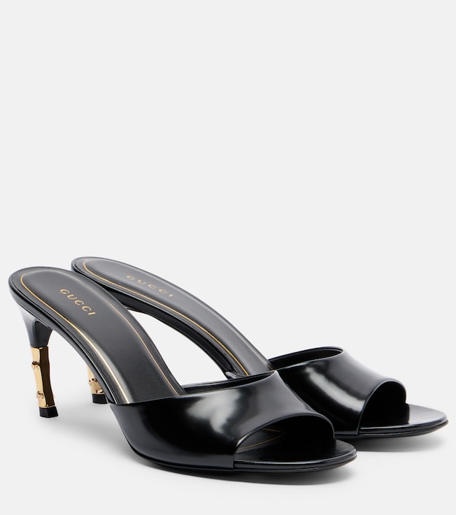 Bamboo leather mules