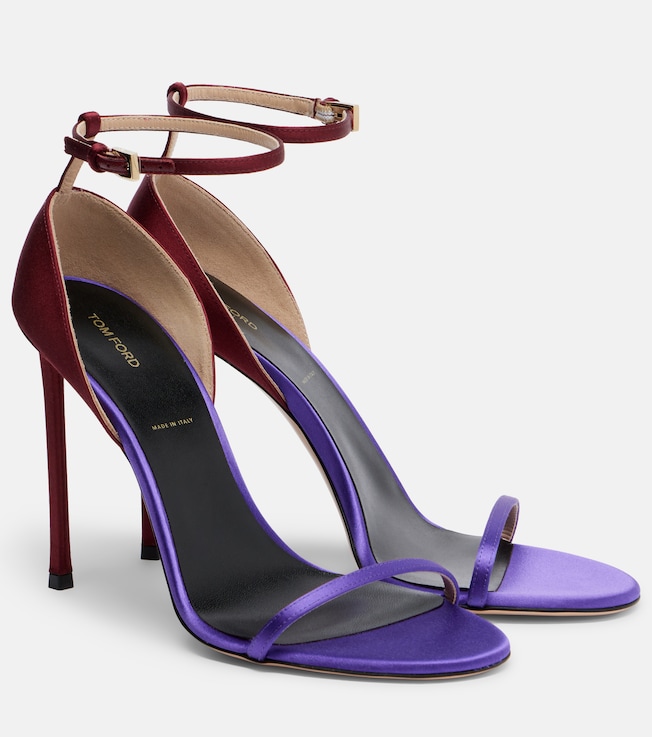 Vertigo satin sandals