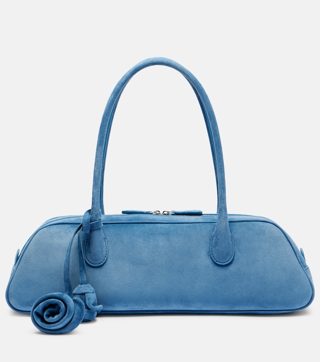 Brigitte Trapeze suede shoulder bag