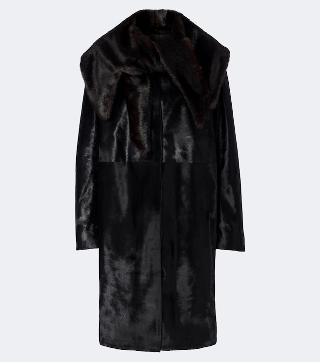 Lotta calf-hair coat