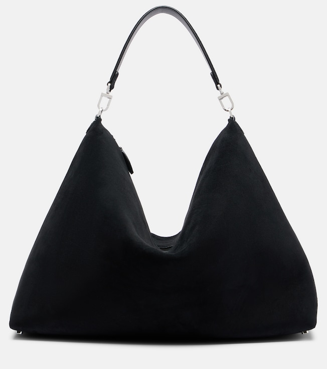 Bevel suede tote bag
