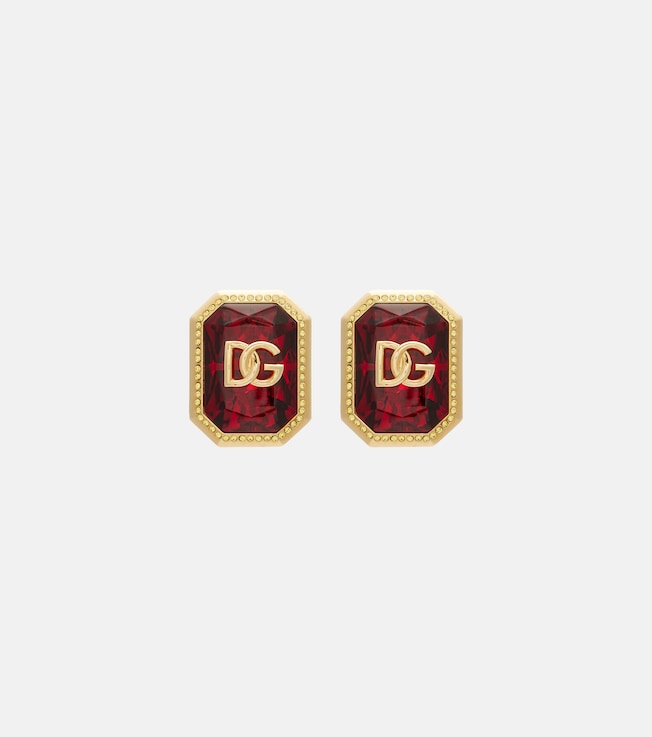 DG embellished clip-on earrings