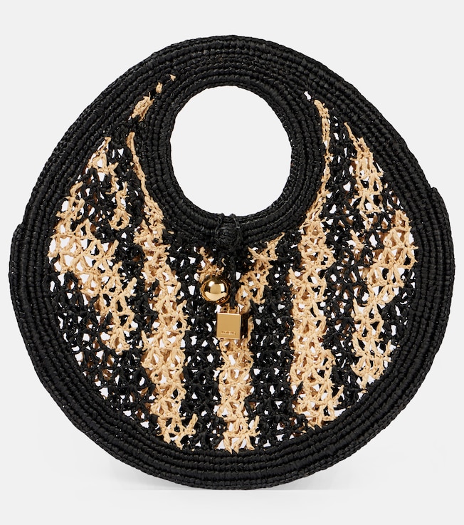 Spiaggia Small raffia shoulder bag
