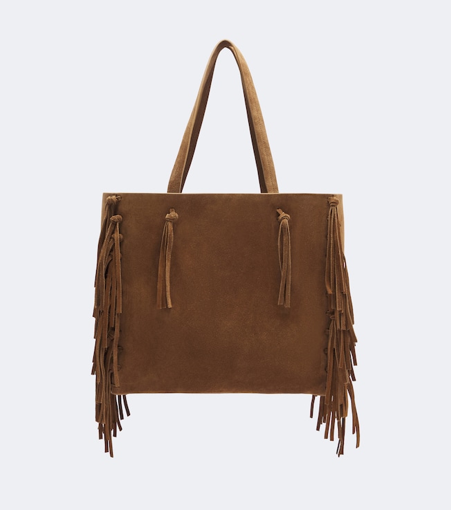 Joni fringed suede tote bag