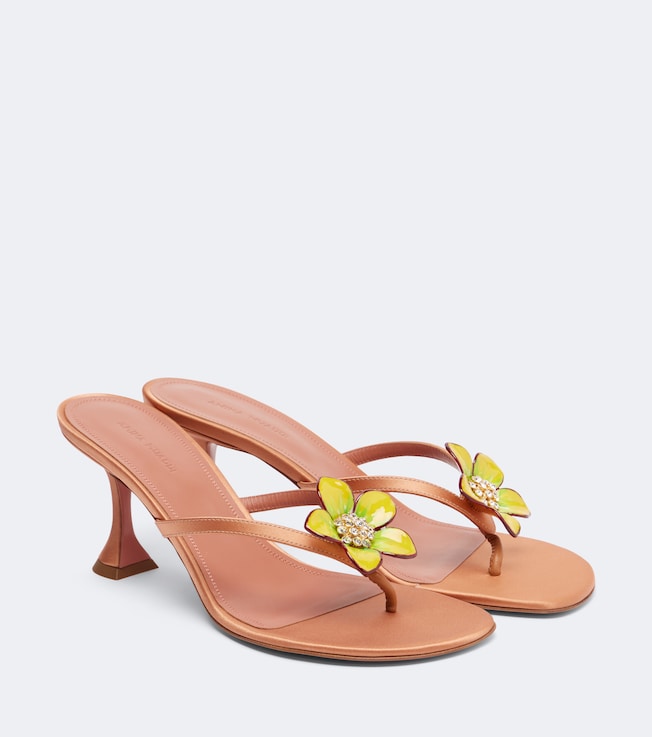 Vittoria embellished satin thong sandals