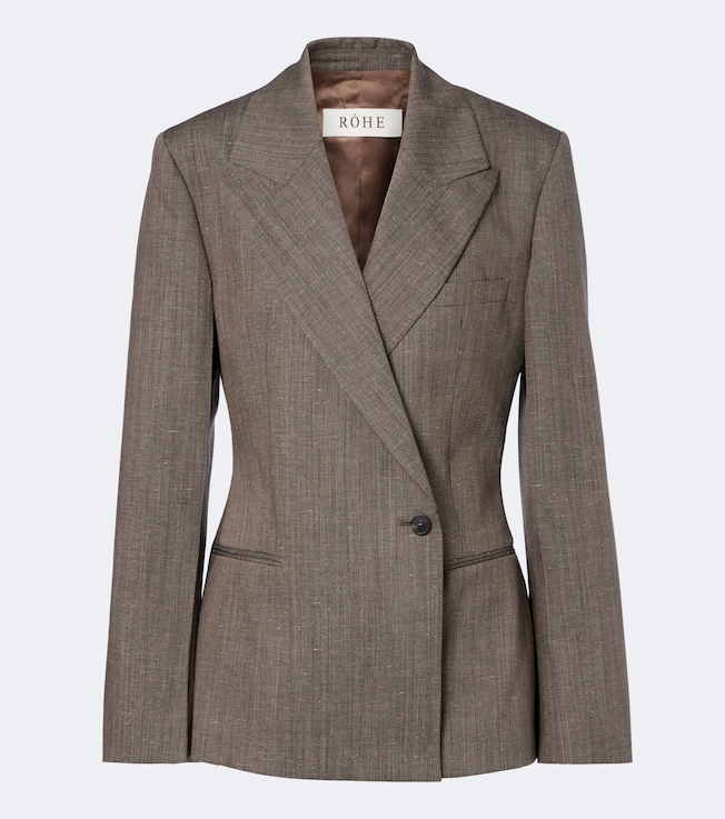 Wool-blend blazer