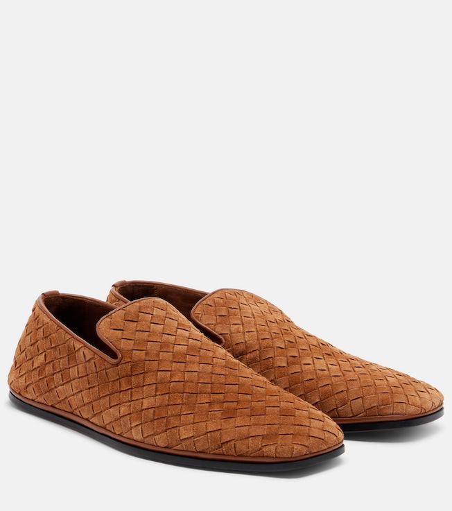 Palazzo Intrecciato suede loafers