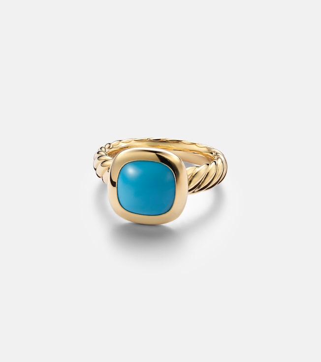 DY Mercer® 18kt gold ring with turquoise 2