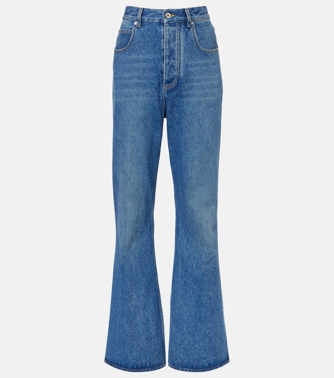 High-rise flared jeans